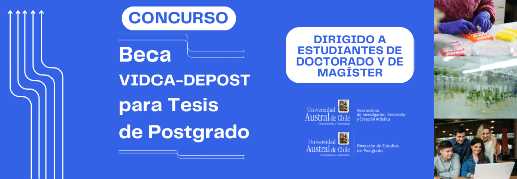 UACH anuncia apertura del Concurso “Beca VIDCA-DEPOST para Tesis de Postgrado”